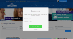 Desktop Screenshot of cursos.aduaneiras.com.br