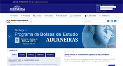 Desktop Screenshot of aduaneiras.com.br