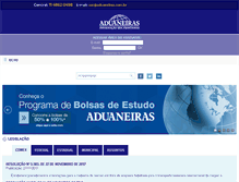 Tablet Screenshot of aduaneiras.com.br